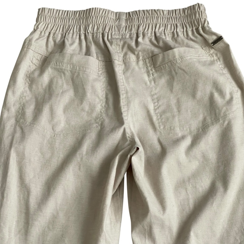 Prana Mantra Drawstring Jogger Pants in Beige Women’s Size XS Hemp Lightweight - Picture 6 of 9